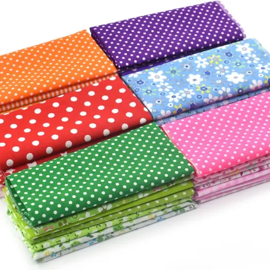 9.8X 9.8 42Pcs Cotton Print Fabric Bundle Squares Pre-Cut Multicolor {4}