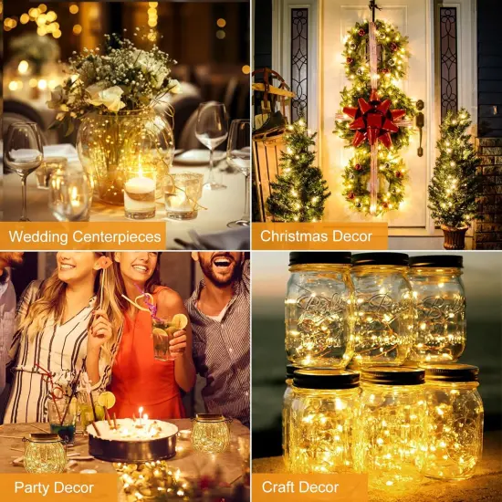 30 Pack String Lights Battery Operated - 7Ft, 20 Led, 3 Modes (Warm White) {2}