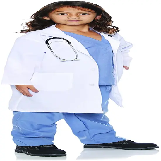 Underwraps Costumes Children's Doctor Scrubs with Lab Coat, Large 10-12 Childrens Costume {2}