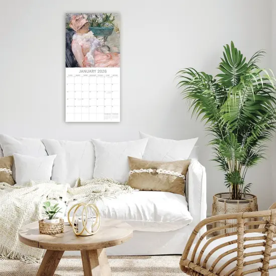 The Gifted Stationary 2026 Square Wall Calendar, Impressionists, 16-Month Arts & Antiques Theme Hanging Calendar with 180 Reminder Stickers, Month Planner for Home and Creative Spaces, 12x12 In Multicolor {2}