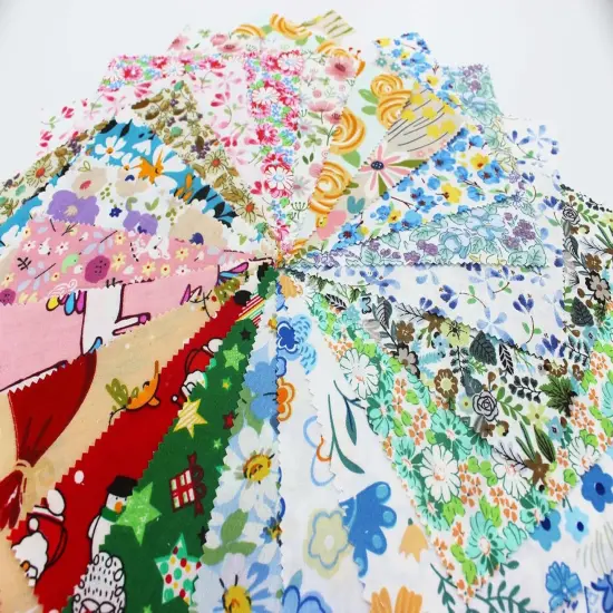 42Pcs 4" x 4" (10cm x 10cm) Pre-Cut Cotton Fabric Squares for Quilting {5}