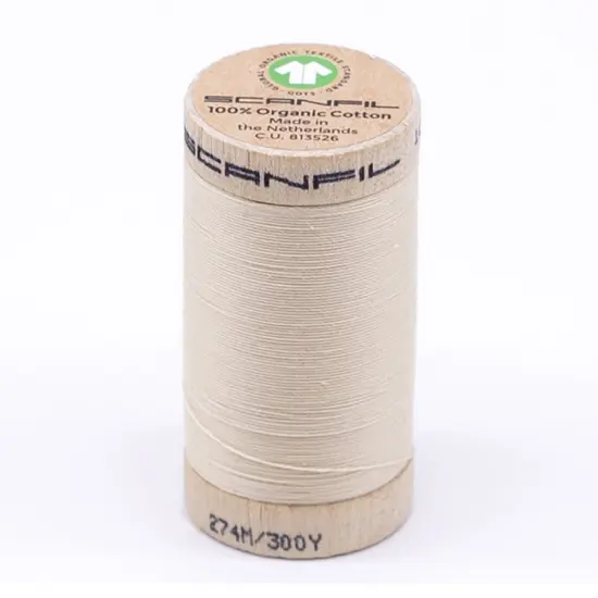 300 Yards Durable Organic Cotton Sewing Thread 30wt Shortbread {1}