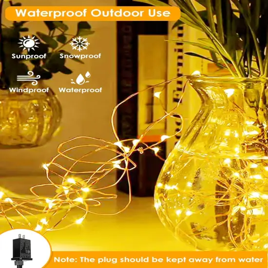 66Ft 200 LED Fairy Christmas String Light Plug in {2}