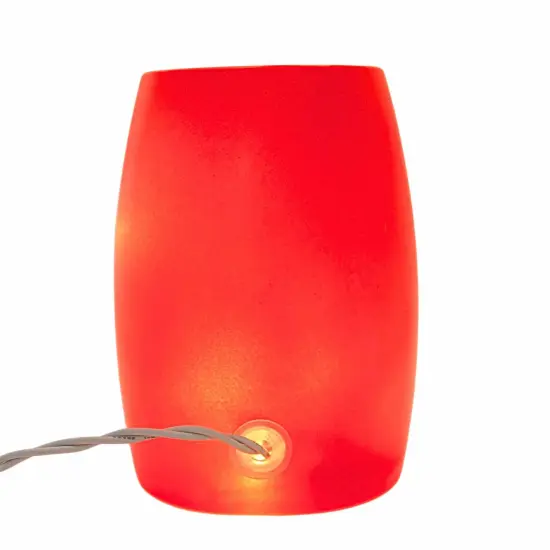 Stony Creek 5.5 Inch Spooky Neighborhood Pre-Lit Small Vase Halloween Lighted Glass Accent , Halloween Decor Halloween Haunted House Moon MULTI {2}