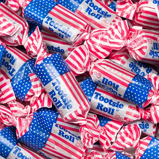 Tootsie Rolls Patriotic Candy Red, White & Blue Chocolate Chews {1}