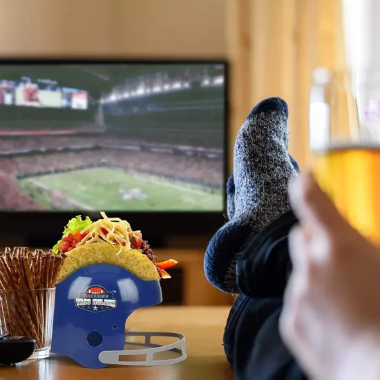 Touchdown Sculpted Football Helmet Taco & Snack Holder {4}