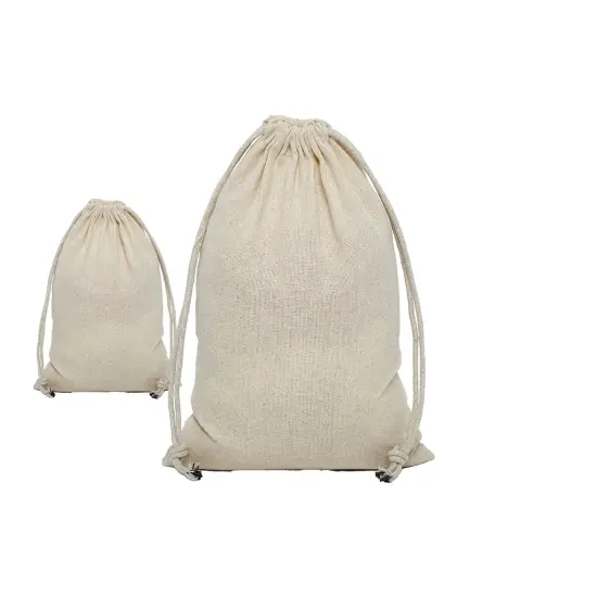 Generous Cotton Muslin Pouch 14" x 20" {4}