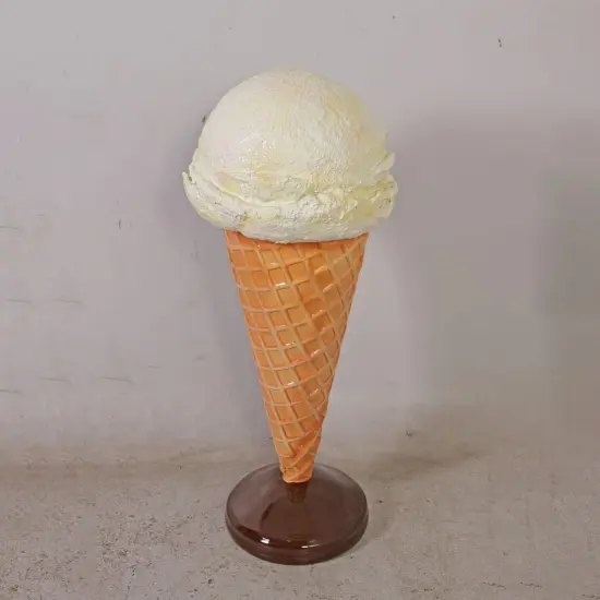 One Scoop Vanilla Ice Cream Over Sized Statue {5}