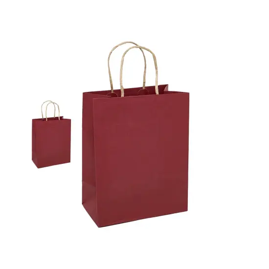 Sturdy Kraft Tinted Shopping Bag 16" x 6" x 12" for Heavy Duty Use {2}