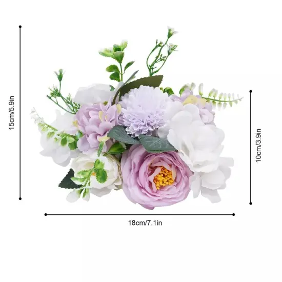 10x Artificial Silk Flower Fake Hydrangea Wedding Bouquet DIY Home Party Decor {3}