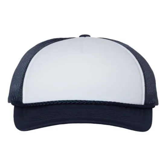 Richardson&reg; Low Pro Foamie Trucker Cap Wh/ Na/Navy {1}