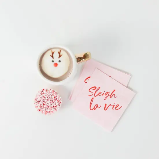 SLEIGH LA VIE COCKTAIL NAPKINS {3}