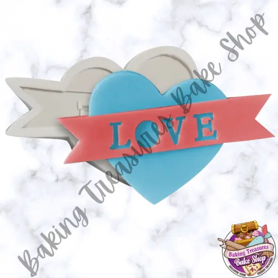 Love Heart with Banner {1}