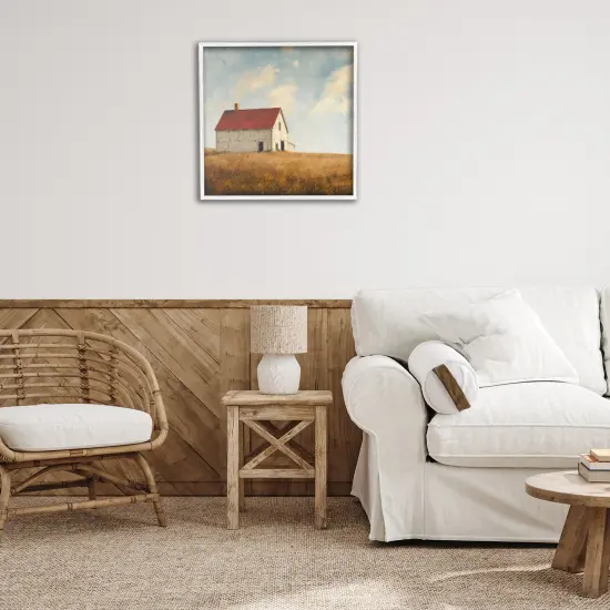 Stupell Industries Barren Farmland Barn Framed Giclee Wall Art Design by Steve Huntziker {2}