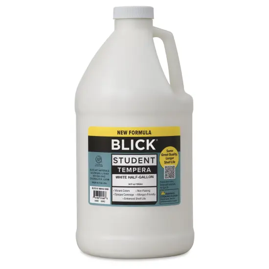 Blick Student Tempera Paint -White, 64 oz bottle {2}