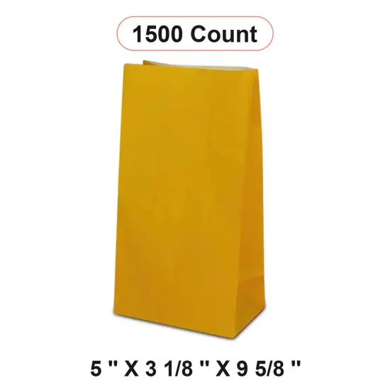 Colored Paper Treat Bags 5'' x 3 1/8'' x 9 5/8'' Wrap {1}