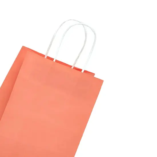 Bright Matte Shopping Bag with White Interior 6" x 3 1/4" x 8 3/8" {3}