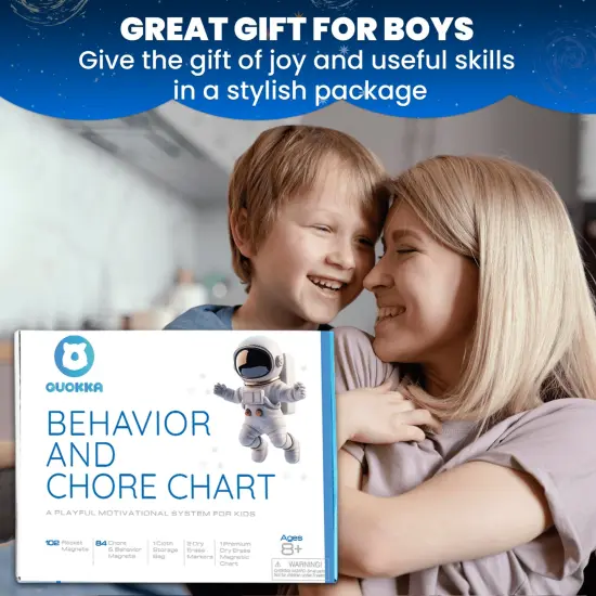 Magnetic Behavior Chore Chart for Kids - Boys Edition {6}