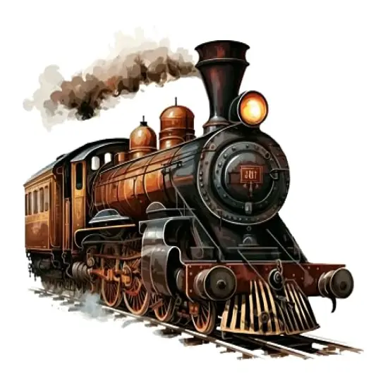 Steam Train #8 Edible Cake Topper Image Decoration Frosting sheet (1/4 Sheet) {1}