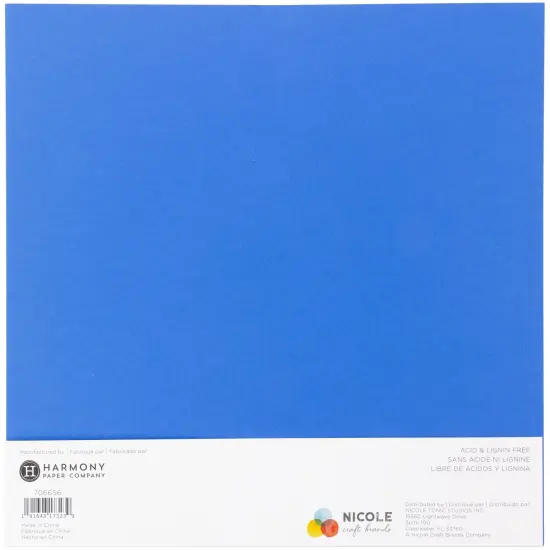 Harmony Hues 65# Cardstock 12"X12" 50/Pkg-Primary {3}