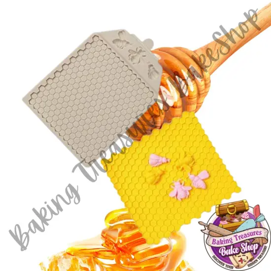 Honeycomb Bees Silicone Mold {4}