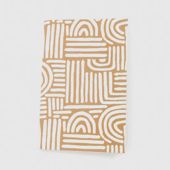 Soft Cover Brown Curves Notebook - Pack of 5, 6 X 4 Inch {4}