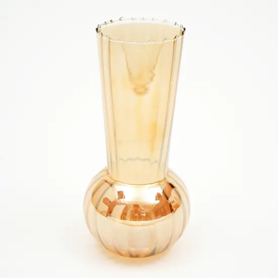 Decorative Glass Vase In Gold Color {2}