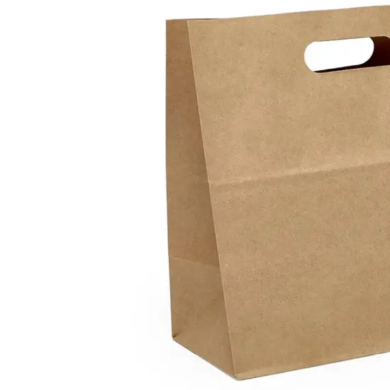 Premium Die Cut Handle Paper Bags Spacious 11" x 6" x 11" {3}
