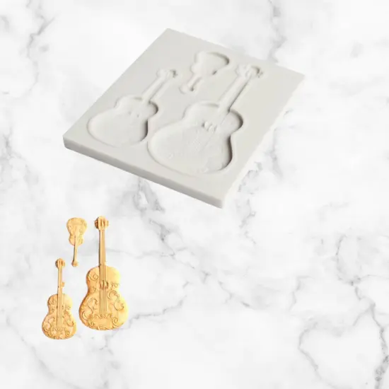 Guitar Shape Silicone Molds {2}