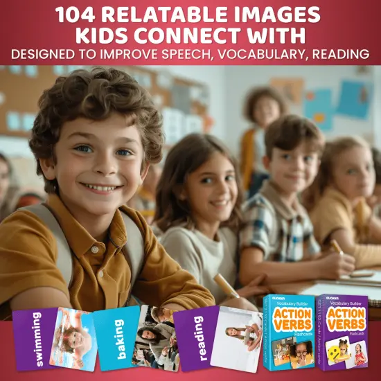 104 Action Verbs Flash Cards for Speech Therapy &ndash; Educational for Kids {2}