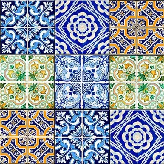 Italian Retro Tile Wedding Favors Tile Edible Cake topper {1}