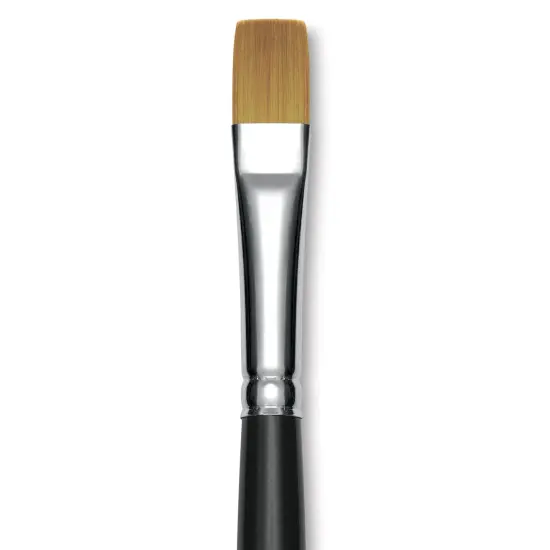 Trekell Synthetic Gold Taklon Brush - Bright, Long Handle, Size 12 {1}