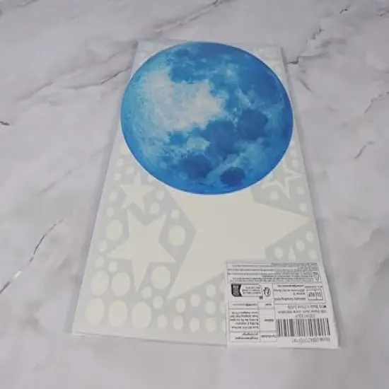 1138Pcs Glow in The Dark Stars, Glow in The Dark Moon for Ceiling Planets Space Wall Stickers Solar System Galaxy Wall Decals for Kids Boys Bedroom Living Room Decoration -Blue {3}