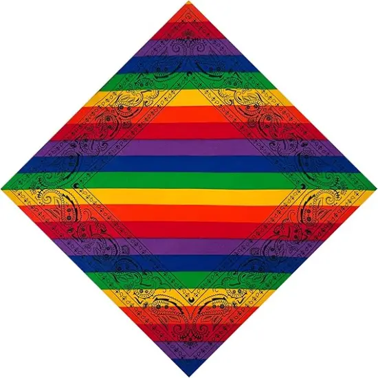 Unisex Bandanas Single Pack Super Soft Cotton 22 inch Cowboy Large Handkerchief with Nice Package {1}