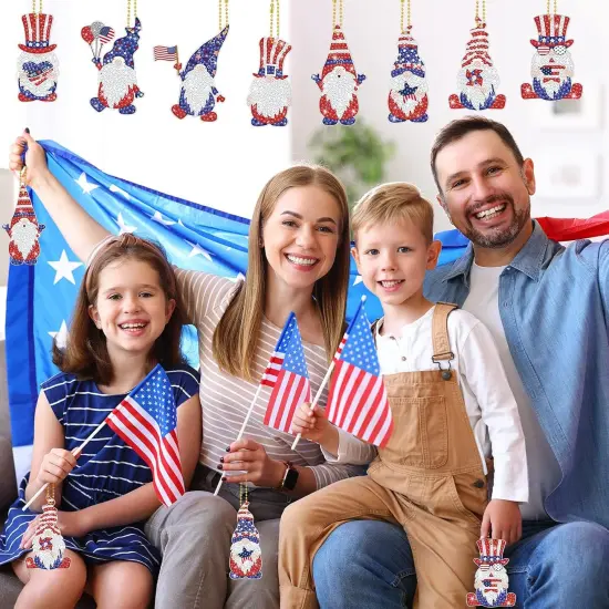 24 Pcs 4th of July Diamond Art {5}