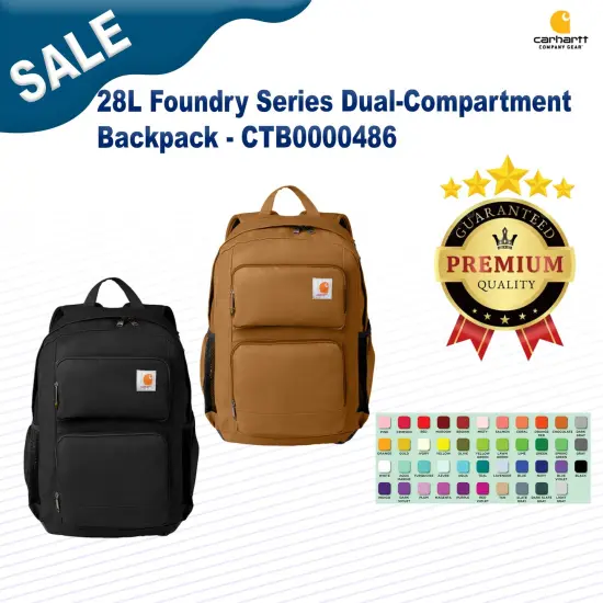 Carhartt ® 28L Foundry Series Dual-Compartment Backpack CarharttBr {2}