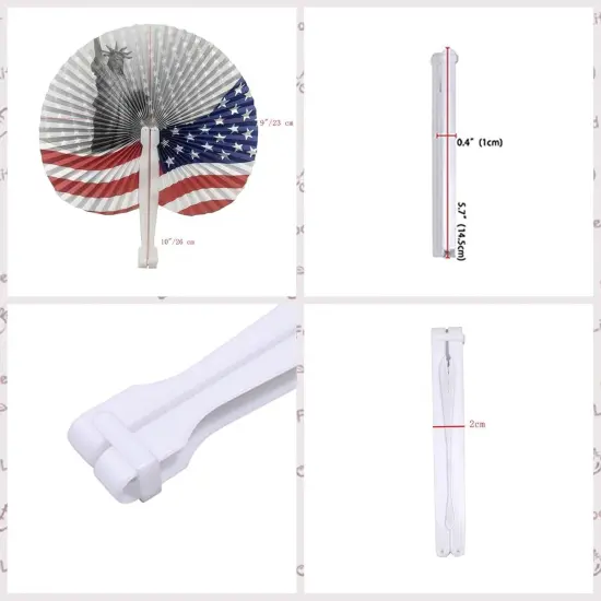 20 Pack Stars & Stripes Paper Fans Bulk July {4}