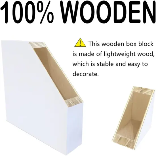 Inspirational Summer Tabletop Decor Wood Box Sign Motivational Quote Desk D&eacute;cor for Home Office Bedroom Table D&eacute;cor 5"X5"X1" {5}