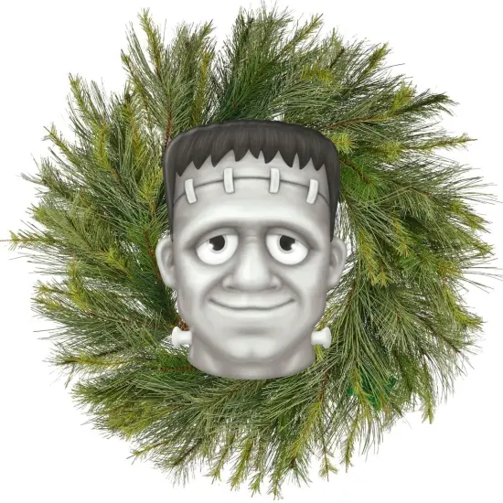 12" Metal Embossed Sign: Frankenstein (Black) {5}