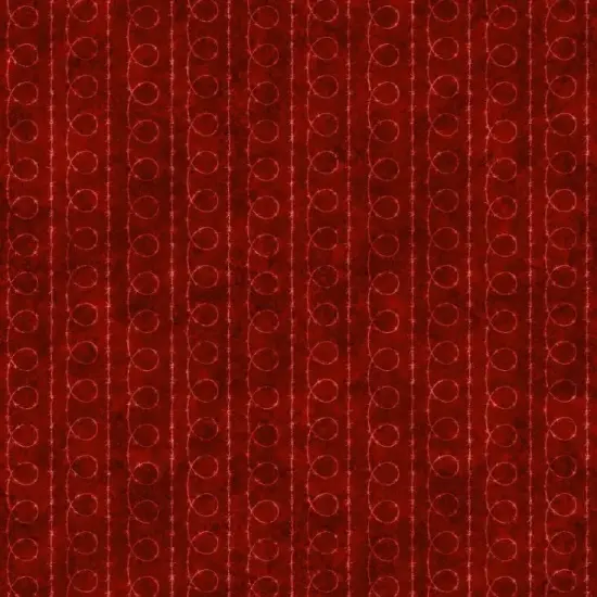 ATXSH Red Barbed Wire Blender Cotton 44"/45" Fabric Per Yard {1}
