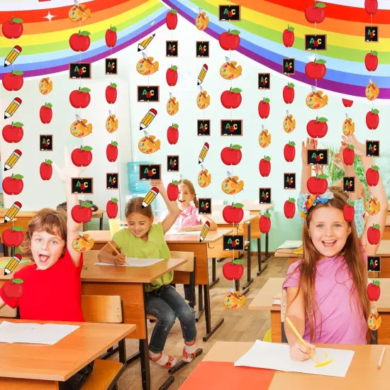 8.8ft Welcome Back to School Rainbow Ceiling Banner {2}