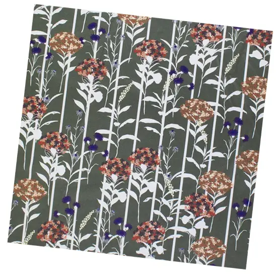 1 Yard Autumn Silhouettes Printed Spandex Fabric {6}