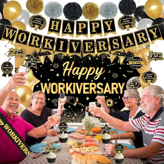 31PC- Happy Workiversary Party Decorations for Men Women {5}