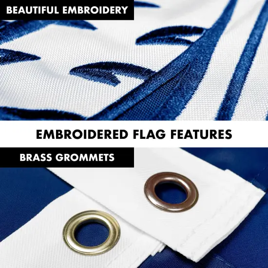 G128 - 6 Feet Tangle Free Spinning Flagpole (White) South Carolina Flag Brass Grommets Embroidered 3x5 ft (Flag Included) Aluminum Flag Pole {4}