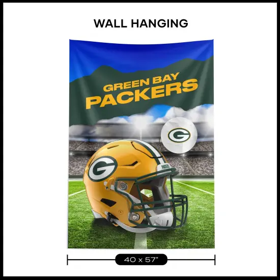 Green Bay Packers NFL Midfield Wall Hanging Tapestry 40 x 57 inches {6}
