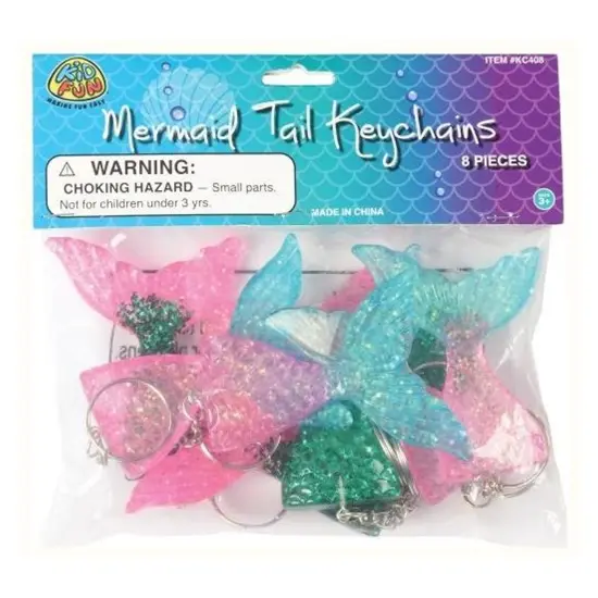 Mermaid Tail Keychains 8 Pc Include 8 Units {2}