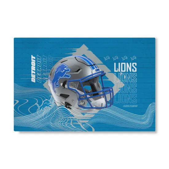 Detroit Lions NFL Wavelength Washable Rug 20X32 Inches {1}