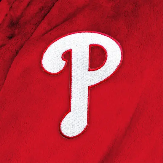 Philadelphia Phillies MLB Hooded Silk Touch Bath Robe 26&times;47 Inches {5}