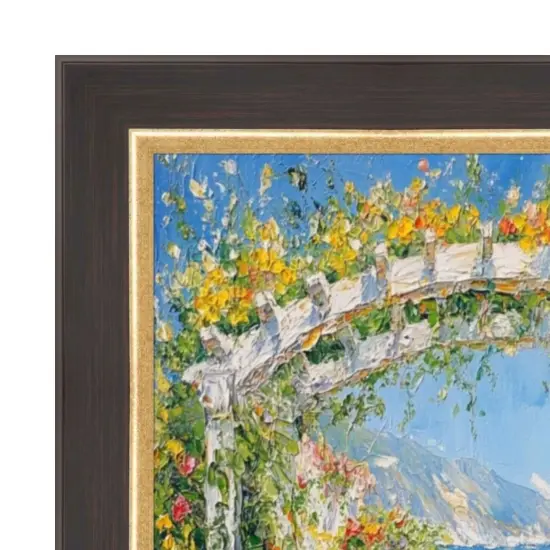 Cafe Wood Tone With Gold Lip Picture Frame 9x12 frame {3}