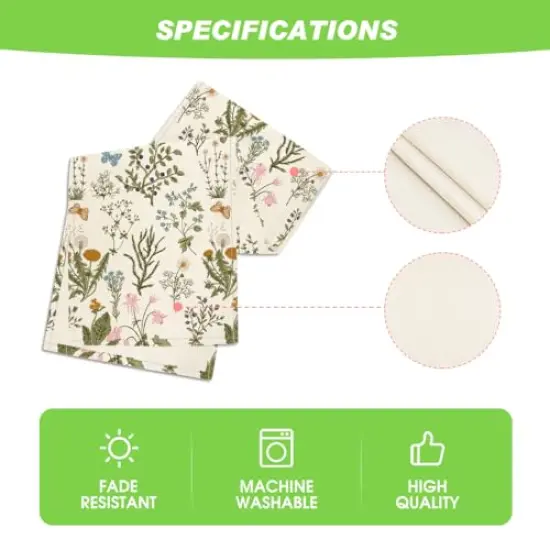 Mode Wildflowers Floral Spring Table Runner, Seasonal Summer Butterfly Kitchen Dining Table Decoration for Home Party 13x72 Inch {4}